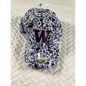 New Era Washington Huskies 9TWENTY team Womens Cap Purple Floral Pattern Style